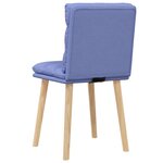 vidaXL Chaises à manger lot de 2 bleu jean tissu