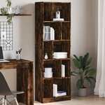 vidaXL Bibliothèque chêne fumé 57x28 5x174 cm bois d'ingénierie