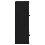 vidaXL Haut Armoire Chêne noir 60 x 35 5 x 103 5 cm Bois d'ingénierie