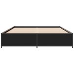 vidaXL Cadre de lit sans matelas noir 140x200 cm