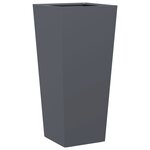vidaXL Jardinière anthracite 35x35x75 cm acier