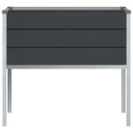 vidaXL Jardinière Anthracite 100 x 45 x 90 cm Acier galvanisé