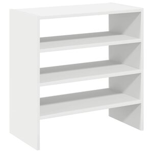 vidaXL Étagères à chaussures 2 Pièces empilable blanc 60x30x30 5 cm