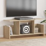 vidaXL Meuble TV Chêne Sonoma 102 x 35 x 45 cm Bois d'ingénierie