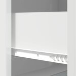 vidaXL Armoire à tiroirs Blanc brillant 66 x 34 5 x 87 cm