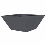 vidaXL Pot de jardin en forme de bol 5 Pièces Anthracite 35 x 35 x 15 cm