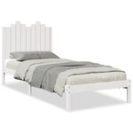 vidaXL Cadre de lit extra long sans matelas 100x220 cm bois massif