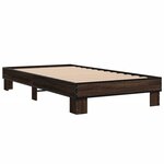 vidaXL Cadre de lit sans matelas chêne marron 75x190 cm