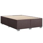vidaXL Cadre de lit sans matelas marron foncé 160x200 cm tissu
