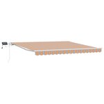 vidaXL Auvent Rétractable Multicolore 400 × 300 cm Tissu et acier