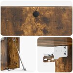 vidaXL Meuble TV mural 78 5 x 31 x 30 cm Chêne fumé Bois d'ingénierie