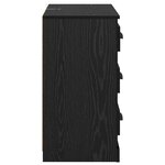 vidaXL Buffet Chêne noir 70 x 35 5 x 67 5 cm Bois d'ingénierie