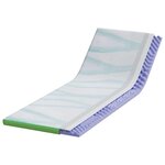 vidaXL Coussins de Matelas Blanc et vert 80 x 200 cm