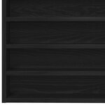 Armoire d'affichage murale vidaXL en bois d'ingénierie chêne noir