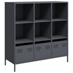 vidaXL Buffet haut anthracite 101 5x39x103 5 cm acier