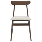 vidaXL Chaise de salle à manger 2 Pièces Marron foncé et lumière