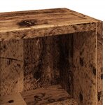 vidaXL Armoires à CD 2 Pièces vieux bois 21x16x93 5 cm bois d'ingénierie