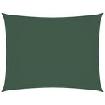 vidaXL Voile de parasol tissu oxford rectangulaire 3x6 m vert foncé