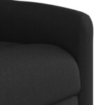 vidaXL Fauteuil inclinable Noir Tissu