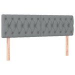 VidaXL Cadre de lit ottoman et matelas gris clair 160x200cm tissu