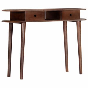 Vidaxl table console 110 x 35 x 76 cm bois d'acacia massif
