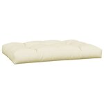 vidaXL Coussins de palette lot de 3 crème tissu