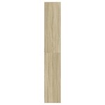 vidaXL Buffet haut LED chêne sonoma 41 5x32 5x200 cm bois d’ingénierie