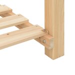 Jardinière vidaXL avec étagère 115x59x76 cm en bois massif de sapin