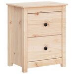 vidaXL Table de chevet 50x35x61 5 cm Bois de pin massif