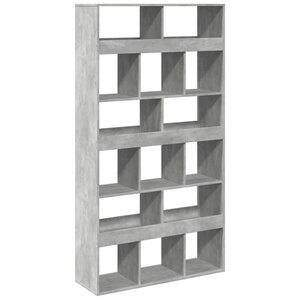 vidaXL Bibliothèque gris béton 100x33x187 5 cm bois d'ingénierie