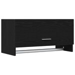 vidaXL Armoire avec stockage Noir 70 x 32.5 x 35 cm Bois d'ingénierie