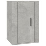 vidaXL Meuble TV mural Gris béton 40x34 5x60 cm