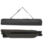 vidaXL Lit de camping pliant 2 Pièces Noir 210 x 80 x 46 cm Tissu Oxford