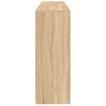 vidaXL Buffet avec lumières LED chêne sonoma 162x37x100 cm