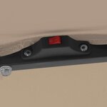 vidaXL Parasol de jardin Taupe et Noir 295 x 295 x 245 cm