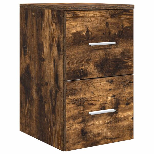 vidaXL Meuble de Salle de Bain In-between Chêne fumé 30 x 41 x 50 cm