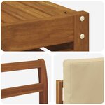 vidaXL Ensemble de canapés d'extérieur 6 Pièces Naturel et Beige