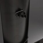 vidaXL Meuble TV d'angle 2 niveaux pour 32-70 pouces noir