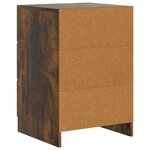 vidaXL Cabinet de chevet Chêne fumé 43 x 41 x 63 5 cm