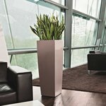 Lechuza jardinière cubico alto 40 all-in-one taupe brillant 18234