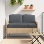 vidaXL Set de coussins de palette 3 Pièces Anthracite 120 x 50 x 12 cm