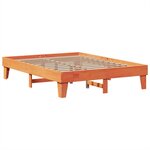 vidaXL Cadre de lit sans matelas cire marron 140x200cm bois pin massif