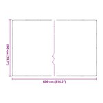 vidaXL Housse de protection plantes avec œillets 2x6 m polyéthylène