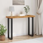 vidaXL Table console Marron 100 x 35 x 75 cm Bois de teck massif