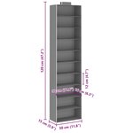 vidaXL Étagères suspendues de rangement 2 Pièces 10 niveaux Tissu
