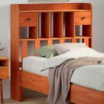 vidaXL Tête de lit avec rangement cire marron 100cm bois massif de pin