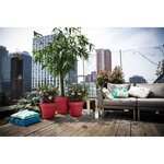 Pot de fleur Loft Urban Rond - Rouge Ø 28.5 x hauteur 26 cm - Extérieur 100  recyclé