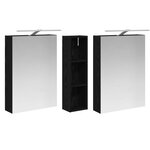 vidaXL Ensemble de Meubles de Salle de Bain 3 Pièces 120 x 14 5 x 70 cm
