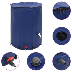 vidaXL Réservoir d'eau avec robinet pliable 750 L PVC