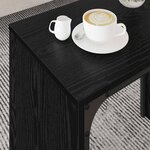 vidaXL Table basse 3 Pièces Chêne noir Bois d'ingénierie